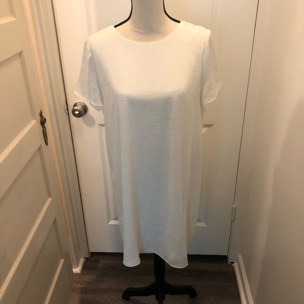 Fab’rik Silk White Shirt Dress